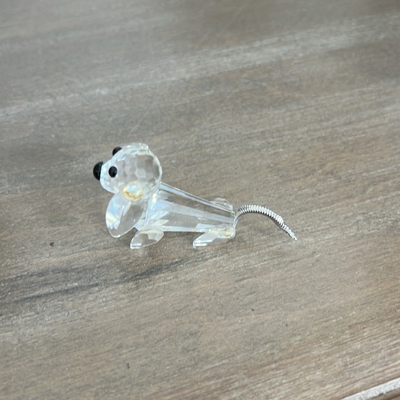 SWAROVSKI Dashshund Mini Short Nose Metal Tail Crystal Figurine - Picture 7 of 8